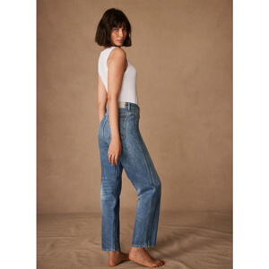 Mint Velvet Mid Indigo Relaxed Tapered Boyfriend Jeans